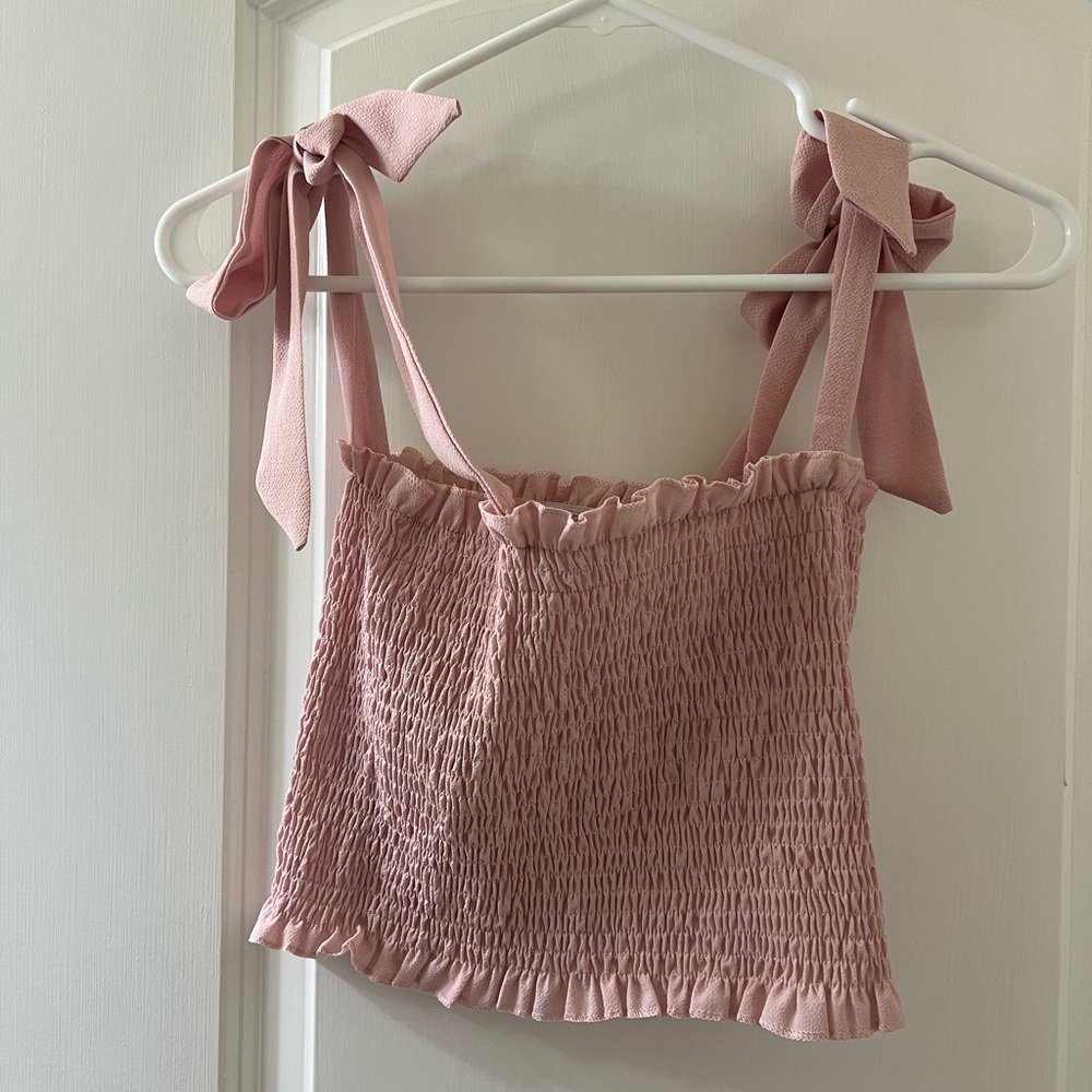 Pink crop top- NWOT